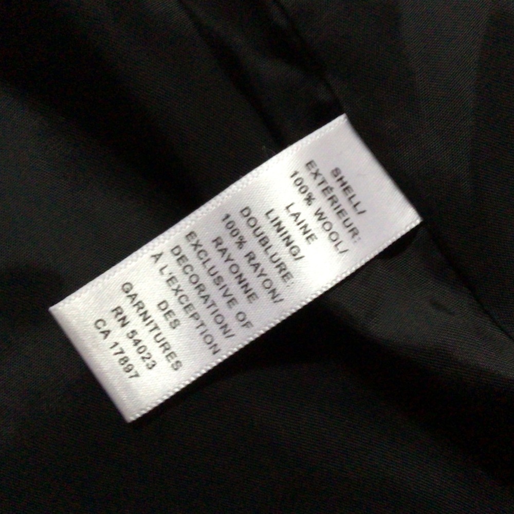 Banana Republic blazer, black on black tweed, 6, new with tags - Picture 8 of 8